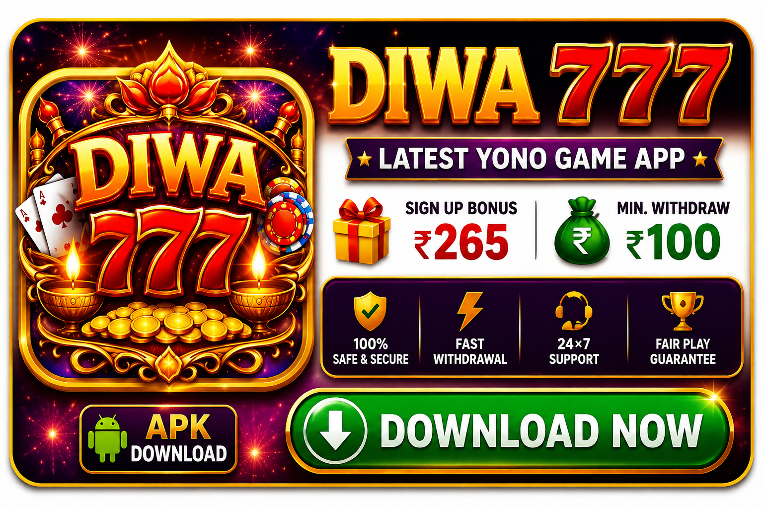Diwa 777 Latest Yono Game